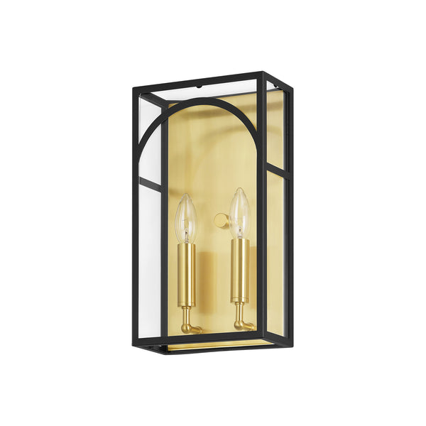 Castrelle 2-Light Oil-rubbed Farmhouse Flush Mounted Sconce (8")