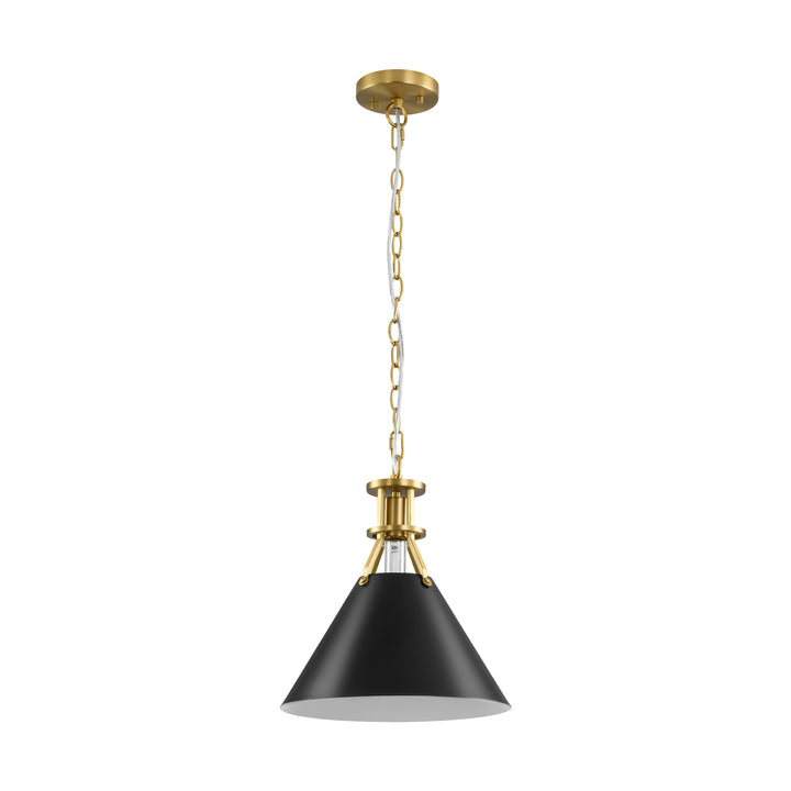 Cubella 1-Light Dimmable Aluminum Mid-Century Modern Pendant (12") Brightelier