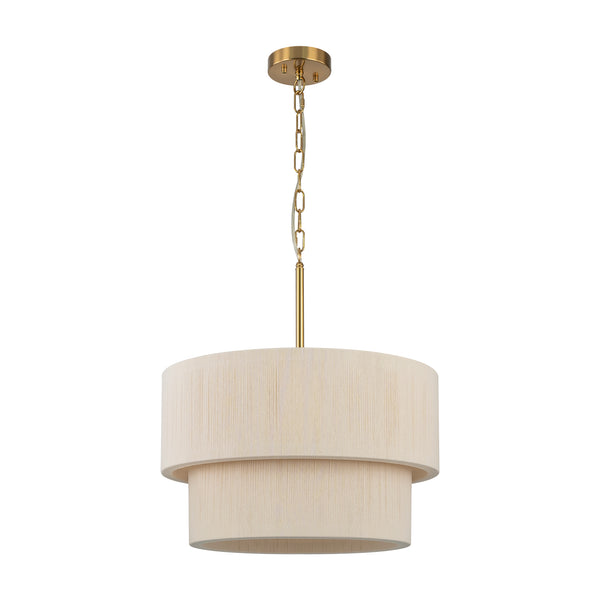 Brilune 6-Light Handwoven Drum Boho Chandelier (20")