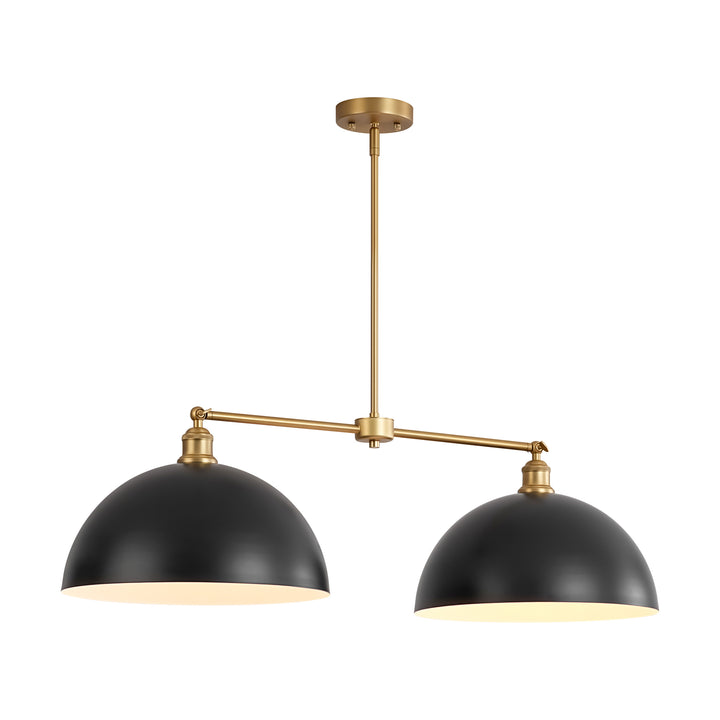 Noctiva 2-Light Linear Dome Industrial Pendant (39") Brightelier