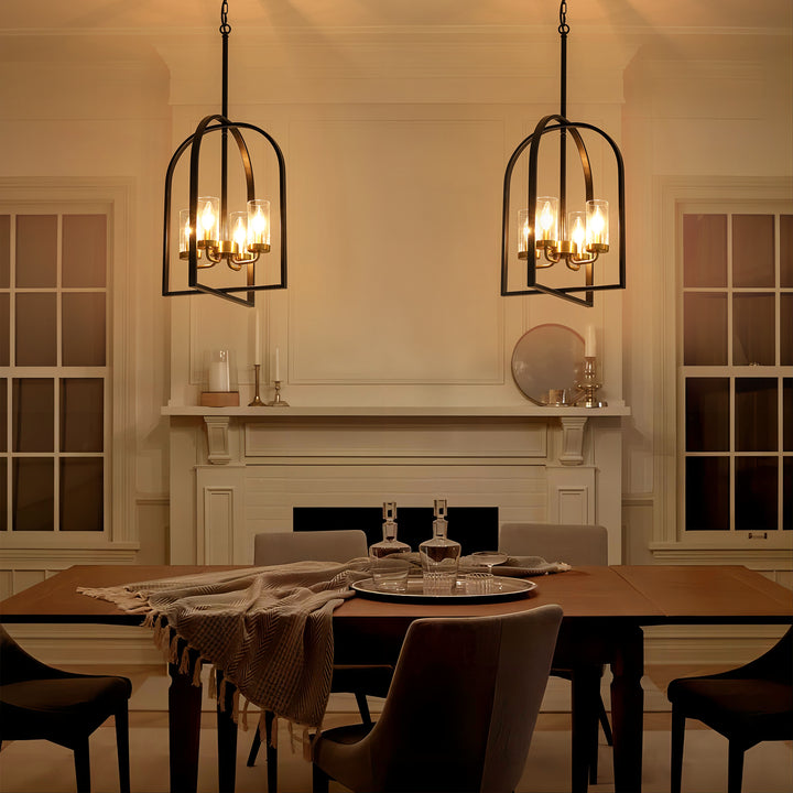 Dravyn 4-Light Foyer Aged Transitional Modern Chandelier (16") Brightelier