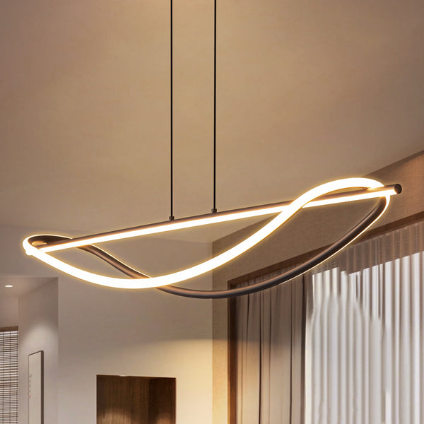 Eclipza  Dimmable Aluminum LED Modern Sputnik Chandelier (39")