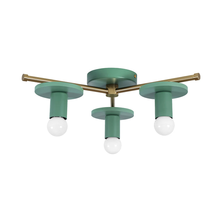 Arvola 3-Light Dimmable Wood Modern Farmhouse Flush Mount (17") My Store