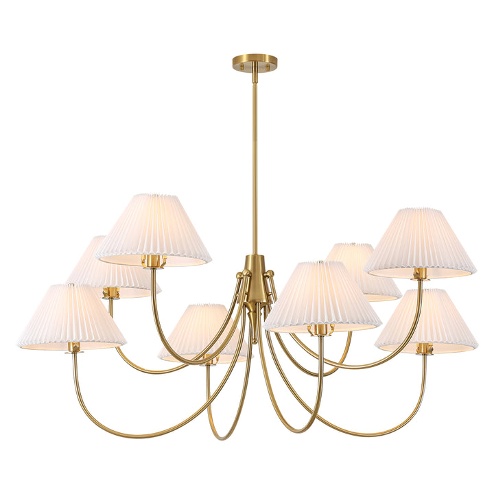Wesley 8-Light Double Tier Sputnik Mid-Century Modern Chandelier (48") Brightelier
