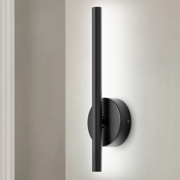 Luntra 1-Light Dimmable LED Modern Cylinder Indoor Wall Sconce (15")