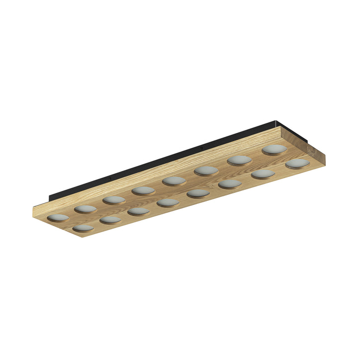 Lumisca Integrated LED Wood Rectangle Contemporary Flush Mount (31") Brightelier