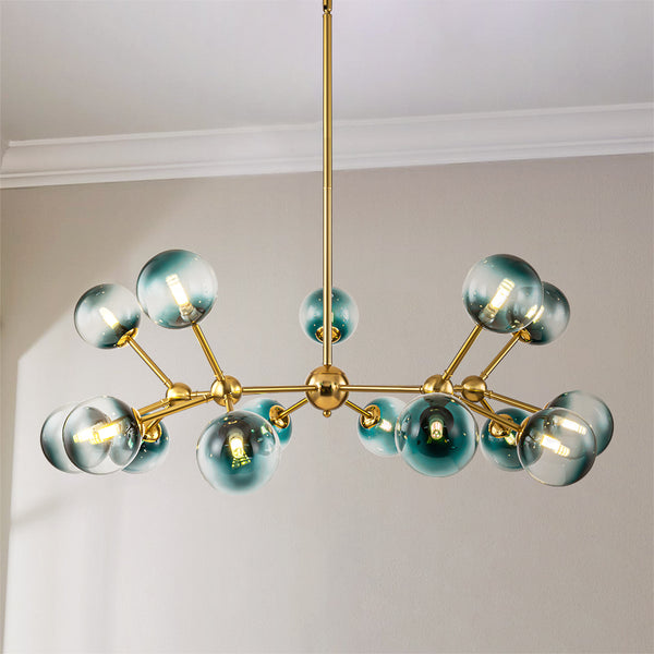 Veylin 15-Light Sputnik Bubble Modern Glam Chandelier (45")