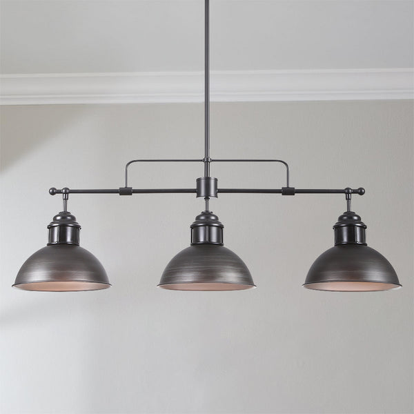 Zenvia 3-Light Kitchen Island Linear Industrial Pendant (35")
