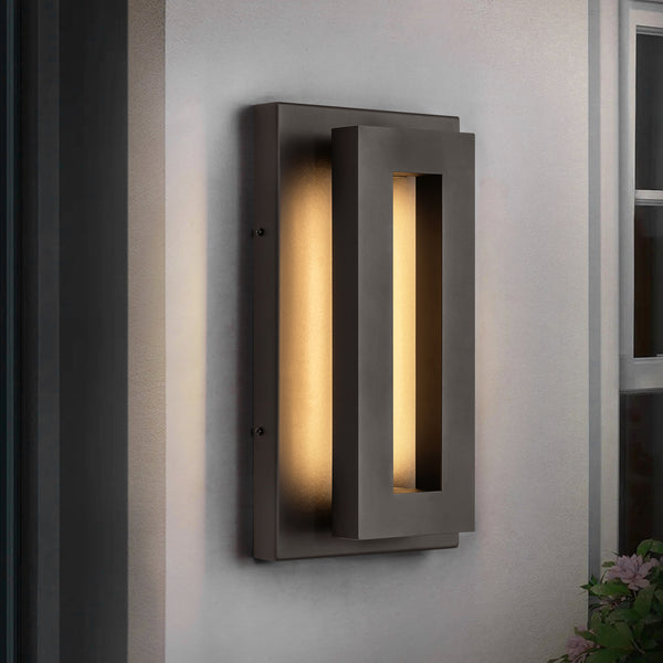 Castrelle 1-Light LED Contemporary Outdoor Wall Sconce (7")