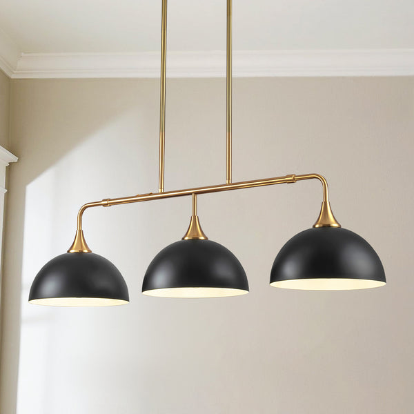 Noctura 3-Light Apple-Shaped Glass Modern Pendant (38")