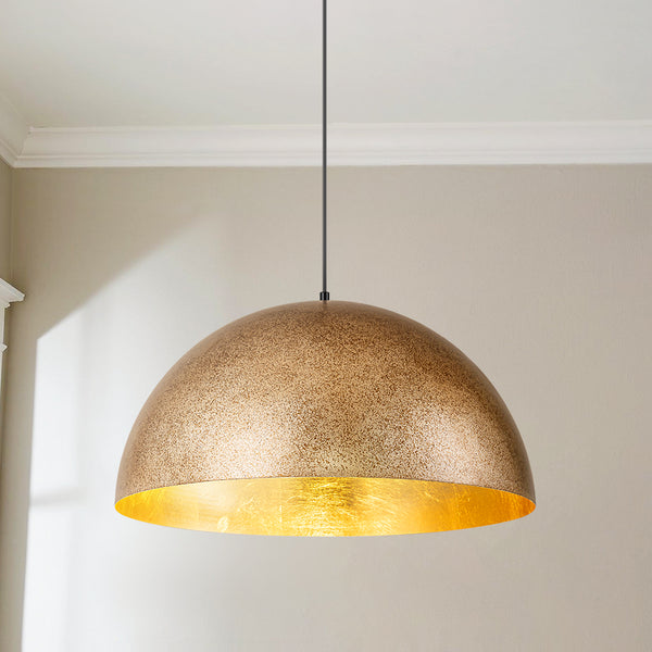 Trelis 1-Light Antique Island Dome Industrial Pendant (14"-24")