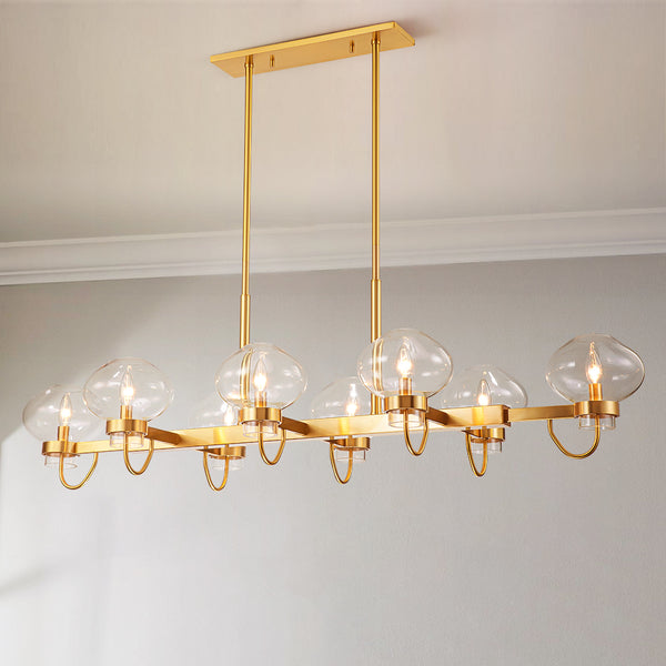 Avelon 8-Light Dimmable Kitchen Island Modern Chandelier (57")