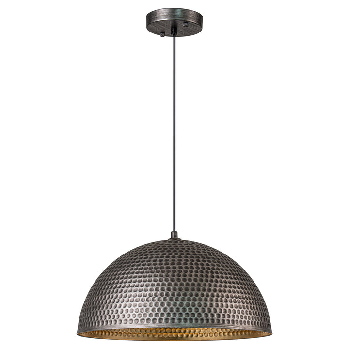 Sparla 1-Light Hammered Antique Dome Industrial Pendant (15"-24") My Store