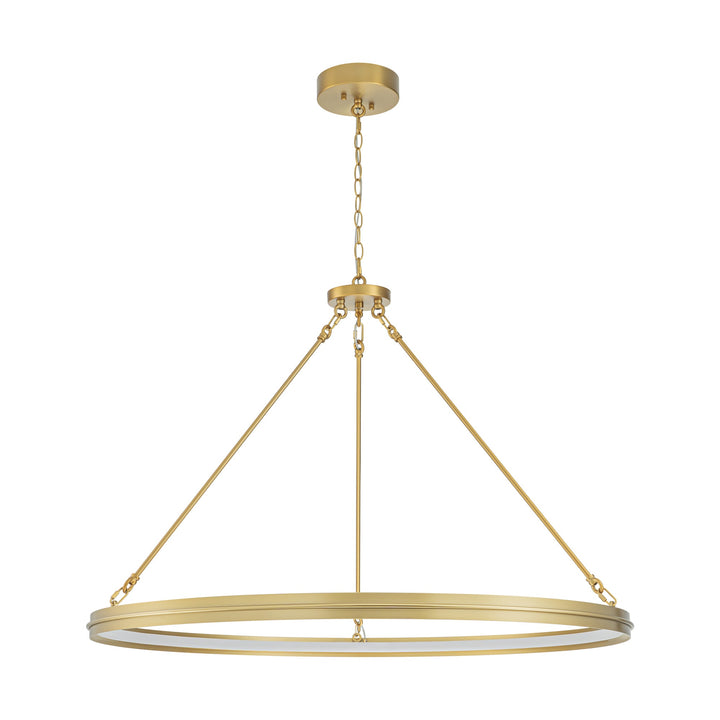 Brixia 1-Light Dimmable Aluminum LED Wagon Wheel Modern Pendant (38") My Store