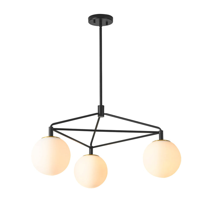 Veylin 3-Light Dimmable Glass Modern Geometric Chandelier (30") My Store