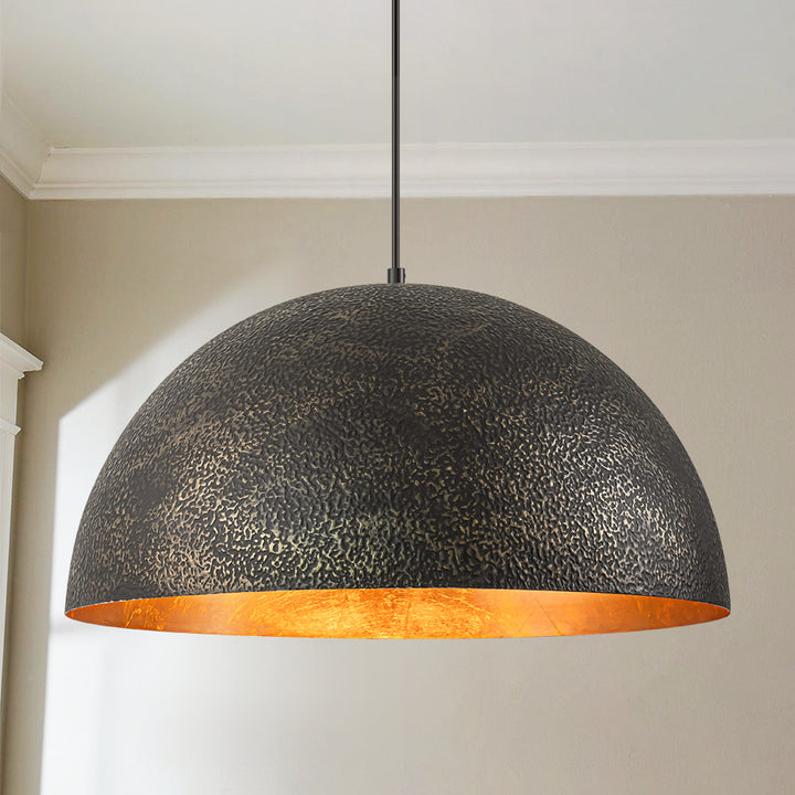 Noctiva 1-Light Dimmable Dome Transitional Kitchen Island Pendant (20") Brightelier