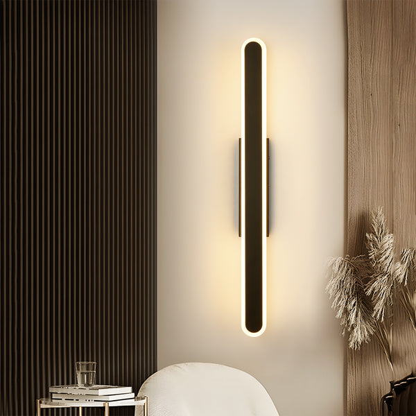 Alvara 1-Light Dimmable Acrylic Oval LED Modern Indoor Wall Sconce(23")