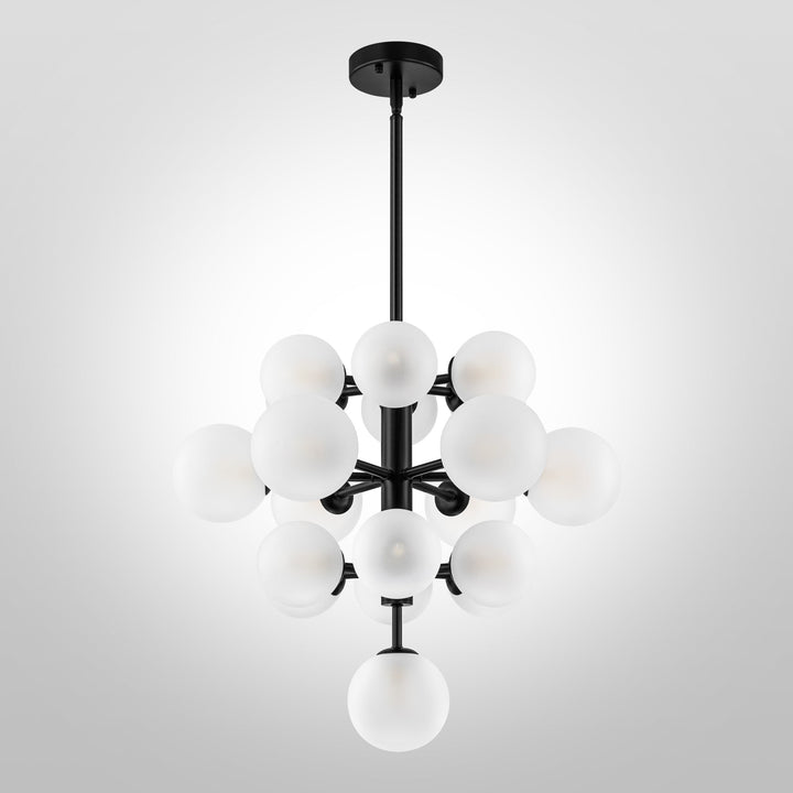 Lumiere 19-Light Dimmable Tiered Glass Bubble Modern Chandelier (21") My Store