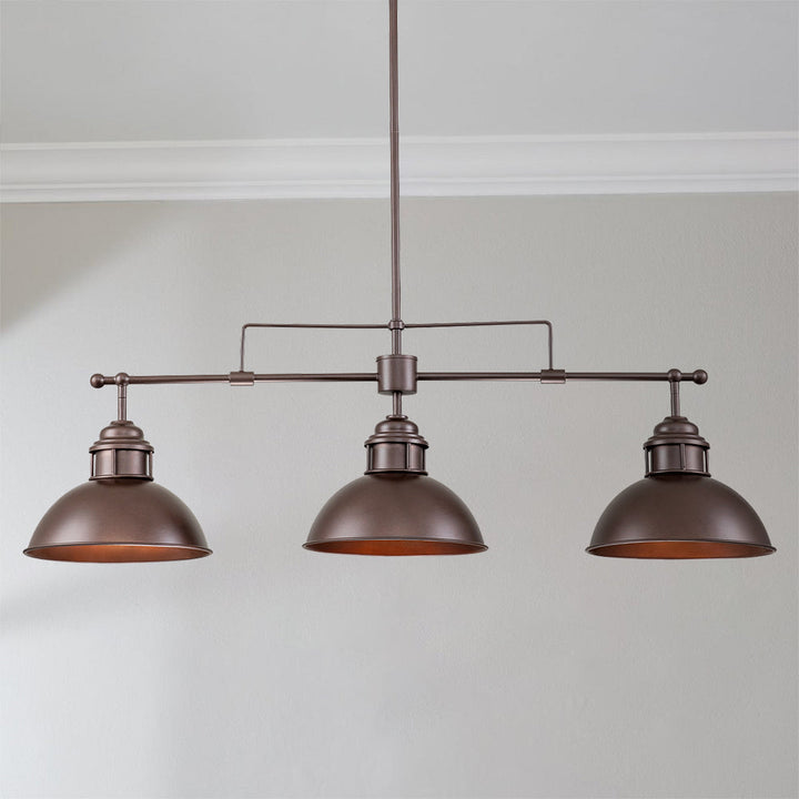 Zenvia 3-Light Kitchen Island Linear Industrial Pendant (35") My Store