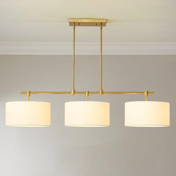 Zenvia 3-Light Dimmable Dome Kitchen Island Modern Sputnik Pendant (50")