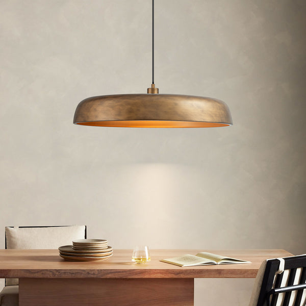 Noctiva 1-Light Dimmable Dome Mid-Century Modern Pendant (15")