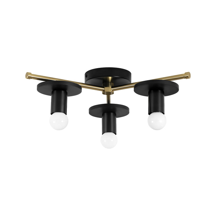 Arvola 3-Light Dimmable Wood Modern Farmhouse Flush Mount (17") My Store