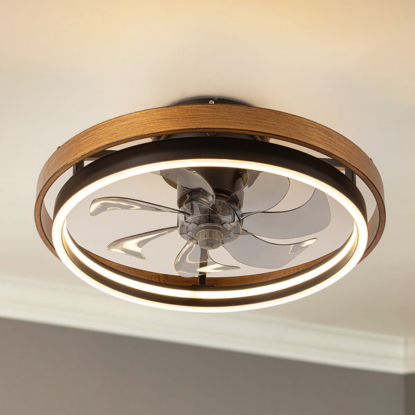 Brassica LED Modern Wheel Modern Ceiling Fan (20")