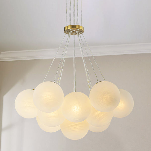Orbina 13-Light Globe Bubble Traditional Chandelier (26") Brightelier