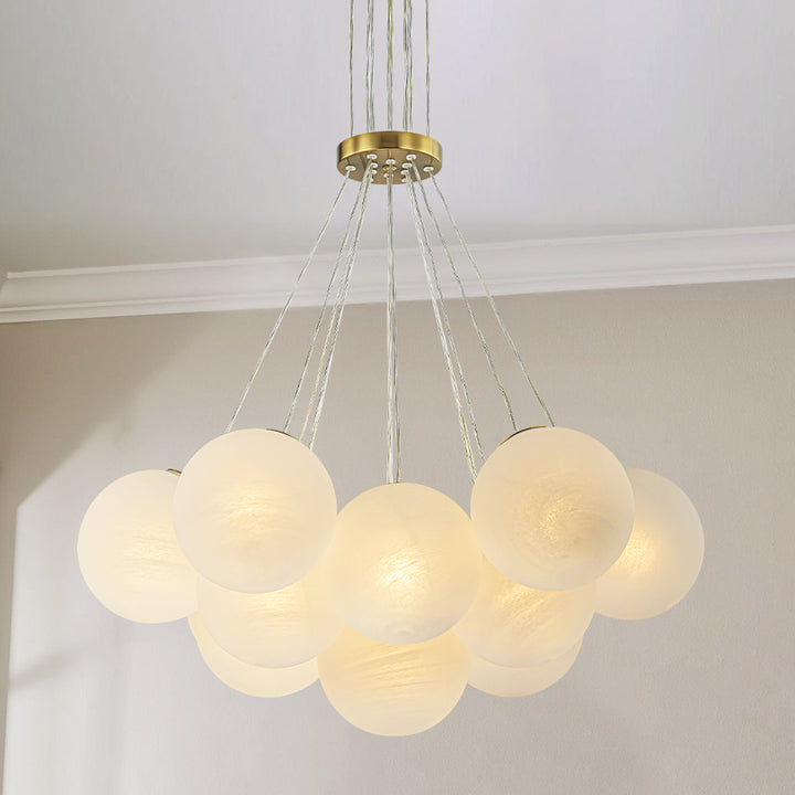Orbina 13-Light Globe Bubble Traditional Chandelier (26") Brightelier