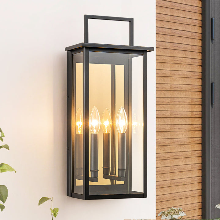 Castrelle 2-Light Waterproof Lantern Industrial Outdoor Sconce (9") My Store