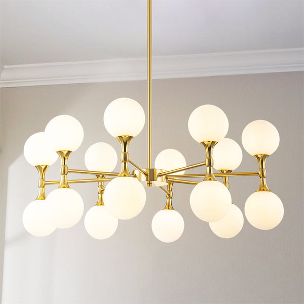 Dresqui 16-Light Dimmable Sputnik Linear Modern Chandelier (33") My Store