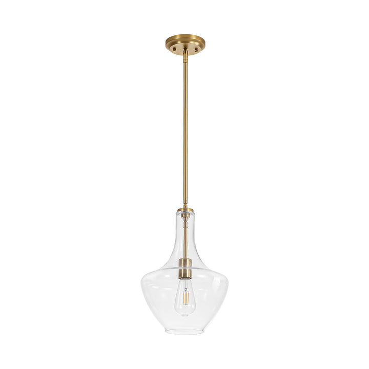 Brillara 1-Light Dimmable Glass Mid-Century Modern Pendant (10") Brightelier