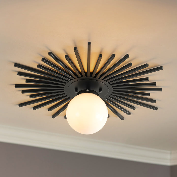 Avenlo 1-Light Dimmable Contemporary Unique Statement Flush Mount Ceiling Light (23") Brightelier