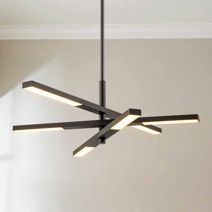 Nortivy 6-Light LED Sputnik Modern Chandelier (35") My Store