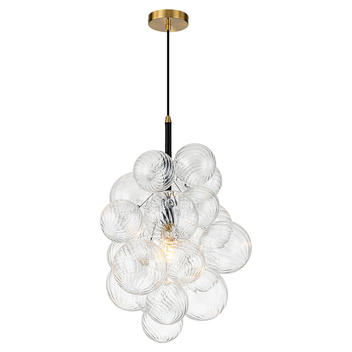 Orbina 1-Light Dimmable Glass Globe Bubble Contemporary Chandelier (21") My Store
