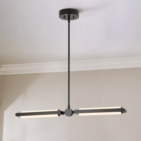 Eclipza 2-Light Integrated LED Contemporary Pendant (32") Brightelier