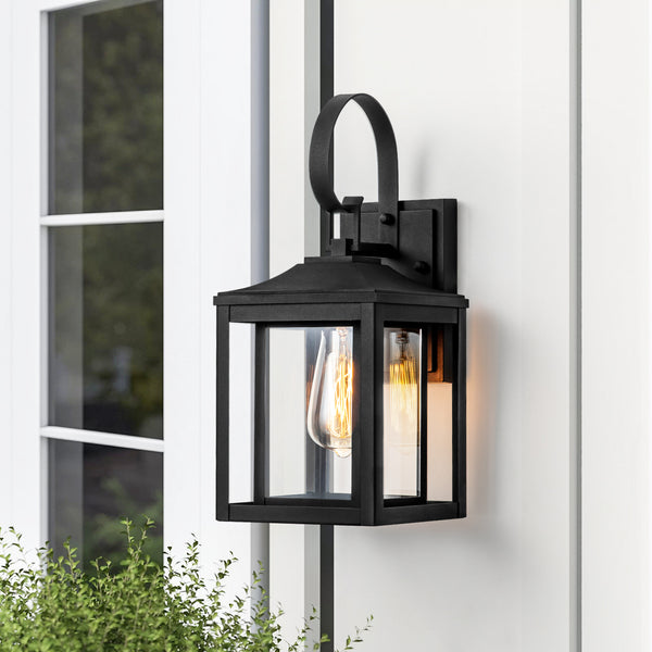 Castrelle 1-Light Dimmable Modern Outdoor Wall Light (11")