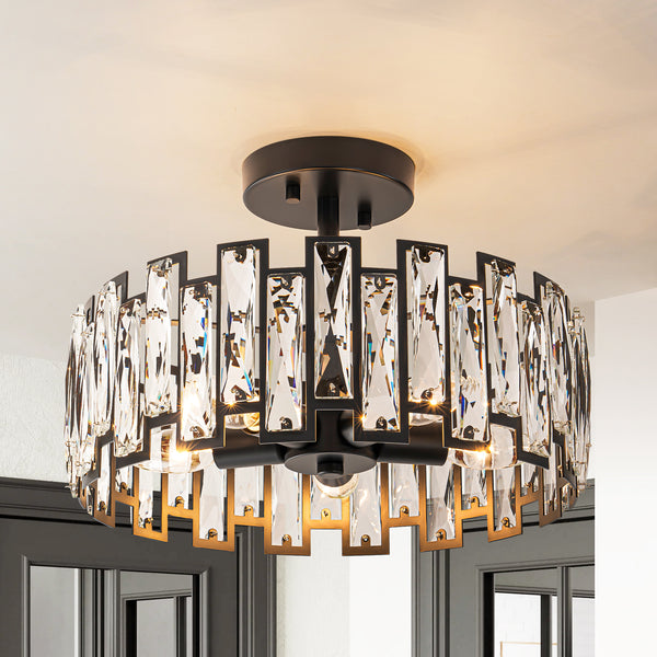 Brindlea 5-Light Cage Cylinder Drum Industrial Ceiling Light (13")