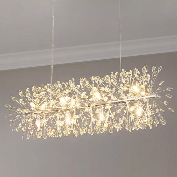 Solmere 12-Light Dimmable Bubble Crystal Modern Pendant (36") My Store