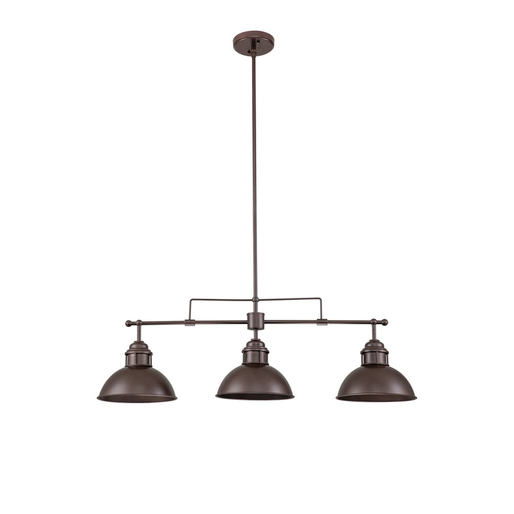 Zenvia 3-Light Kitchen Island Linear Industrial Pendant (35") Brightelier