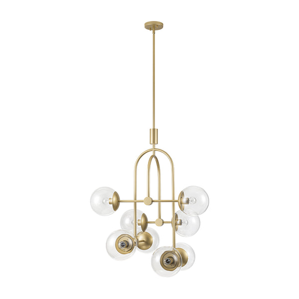 Molura 8-Light Dimmable Sputnik Glass Bubble Chandelier (26")