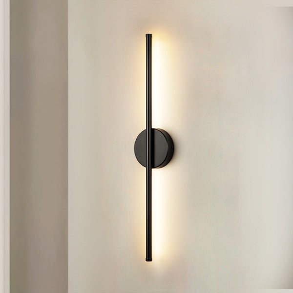 Tivra 1-Light Dimmable LED Contemporary Cylinder Wall Sconce (23"-27")