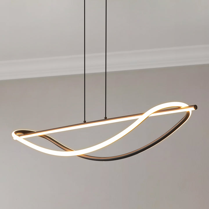 Eclipza  Dimmable Aluminum LED Modern Sputnik Chandelier (39") Brightelier