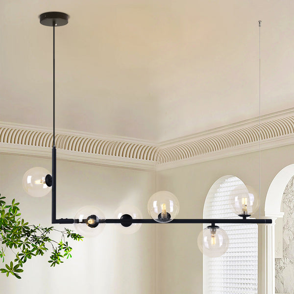 Veylin 6-Light Kitchen Island Modern Sputnik Pendant (32")