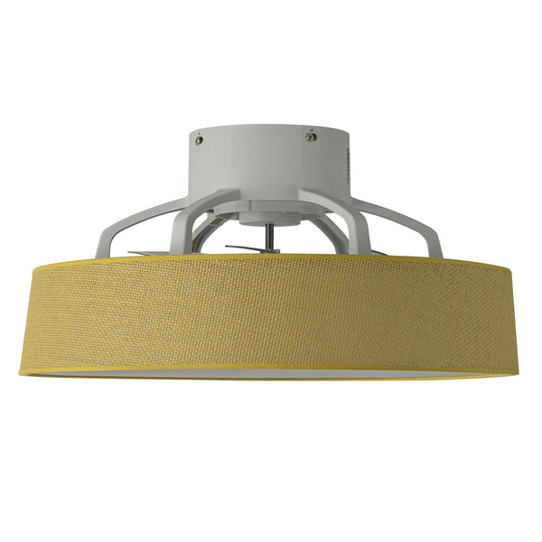 Lustria Dimmable LED Flush Mount Contemporary Ceiling Fan (19")