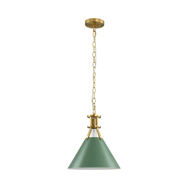 Cubella 1-Light Dimmable Aluminum Mid-Century Modern Pendant (12") Brightelier