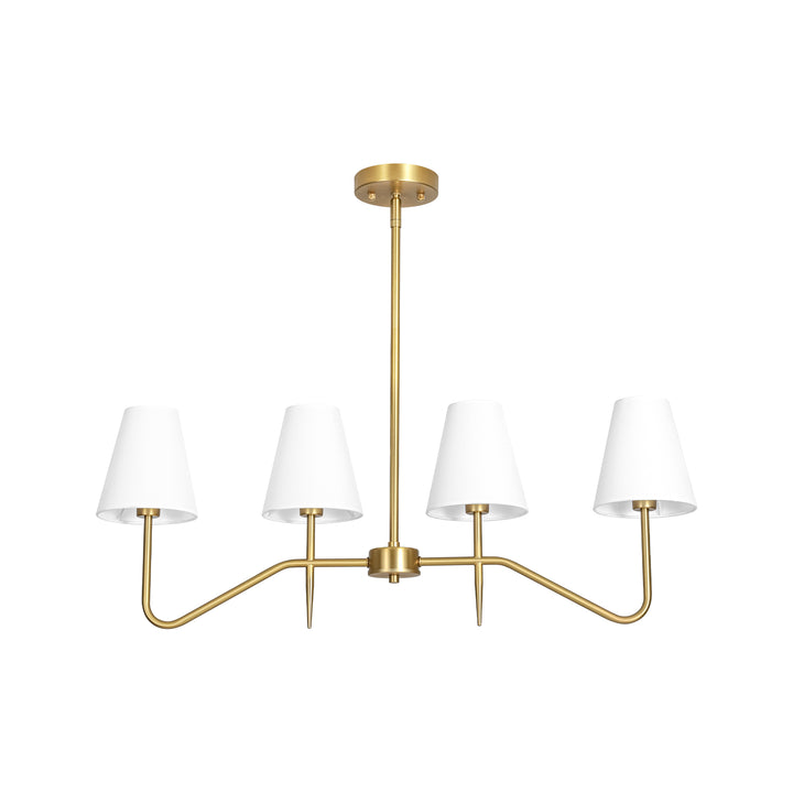 Dresqui 4-Light Dimmable Linear Island Chandelier (32") Brightelier