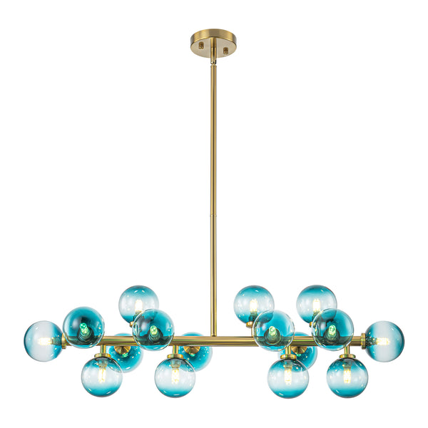 Zenvia 16-Light Bubble Traditiona Kitchen Island Pendant (36")