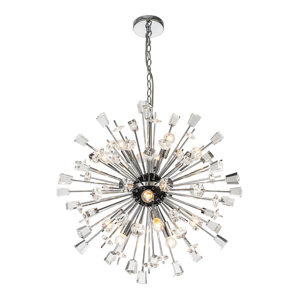 Arlowe 12-Light Dimmable Sputnik Crystal Transitional Chandelier (26")