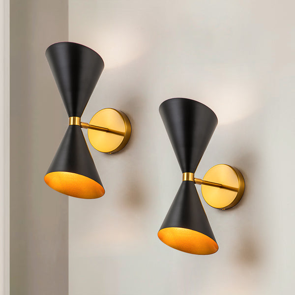 Gloza 2-Light Iron Modern Wall Sconce Set of 2 (6")